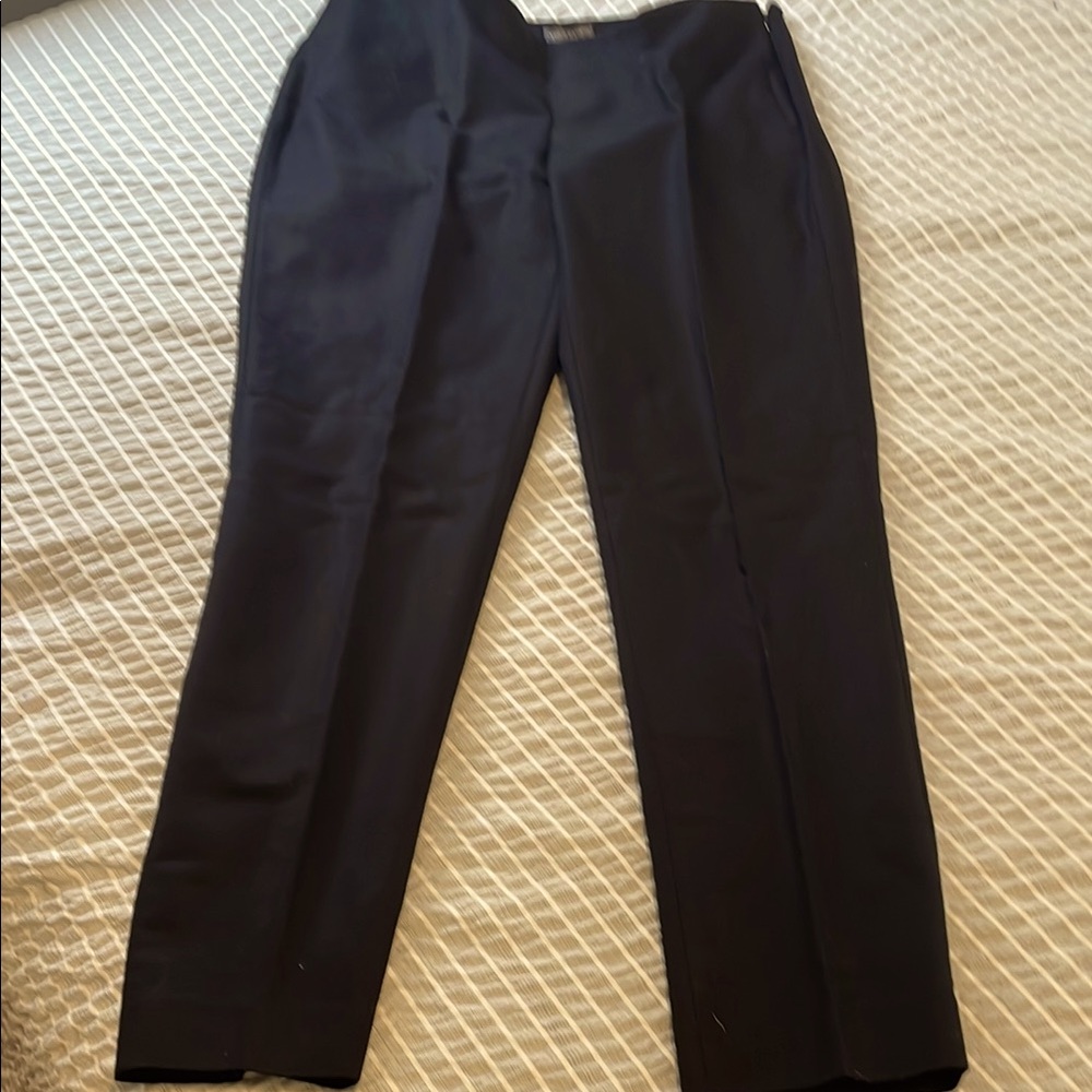 Vince Camuto Black Dress Pants Straight-Leg Tailored